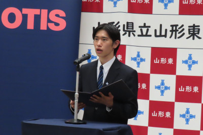 生徒代表のスピーチ