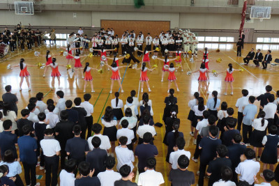 壮行式・応援団演舞