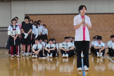 壮行式・演劇部